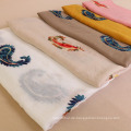 Großhandel bestickt Cashew Blume Baumwolle Voile Frauen Schal nationalen Stil bunten Schal Schal